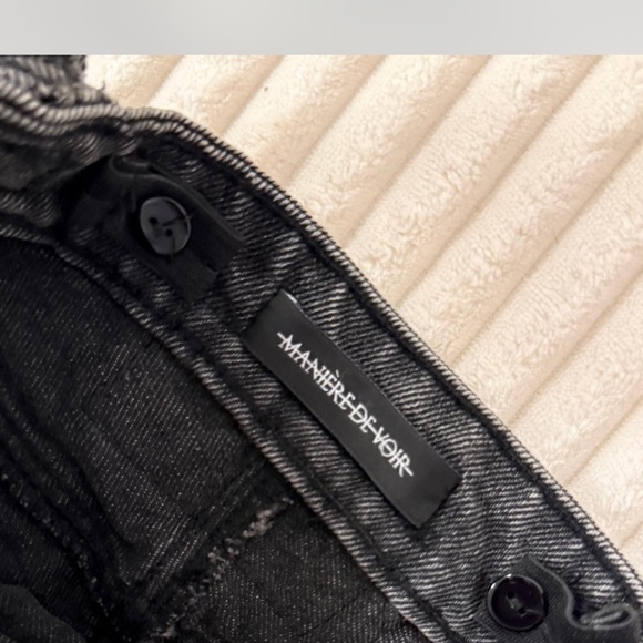 Maniere De Voir Gray Washed Cargo Pants - Picture 3 of 5